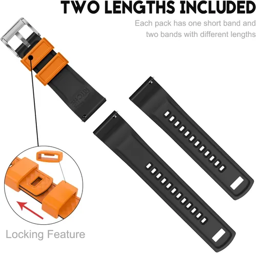Vista 5 de Ritche Correa de silicona de liberación rápida para hombre Omega x Swatch compatible con Speedmaster, Seamaster, Railmaster, Misión a la Luna