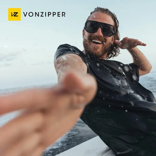 Vista 5 de VonZipper Gafas de sol para hombre OS marróngris