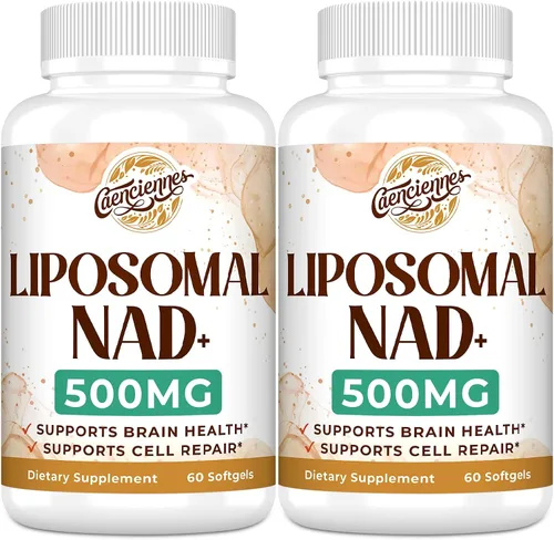 Vista 8 de Suplemento liposomal NAD+ de 500 mg, suplemento True NAD Plus, absorción superior, mejora el NAD+ más eficiente que la ribósido de nicotinamida