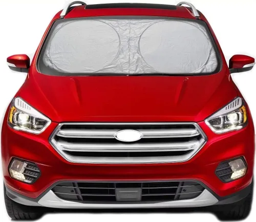 Vista 12 de Parasol para parabrisas de automóvil A1 300D con bolsa de almacenamiento por A1 Sun Shade, plegable para automóvil, camión, SUV, escudo bloqueador