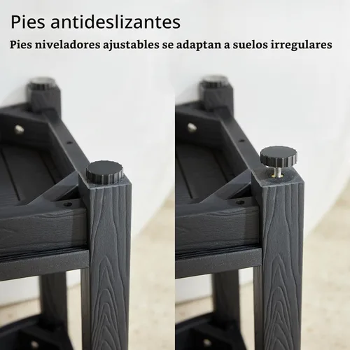 Vista 7 de KaimuBench Banco de ducha para ducha interior, taburete de ducha esquinero de madera de polietileno, asiento de baño de plástico para afeitarse