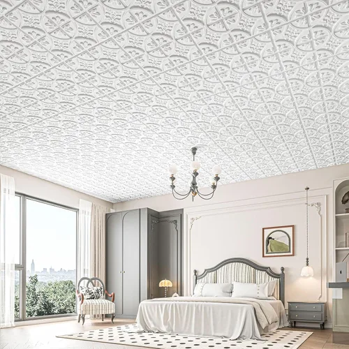 Vista 8 de Art3d Panel de pared tradicional, blanco, paquete de 12 unidades (12 piezas)