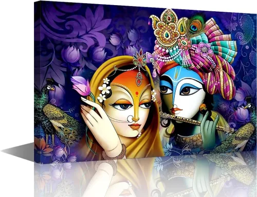 Vista 25 de Lienzo decorativo de pared para sala de estar, cuadros de dios hindúes, obras de arte modernas, decoración giclée, pósteres e impresiones de madera