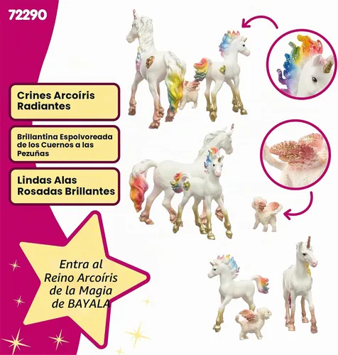 Vista 3 de Schleich Bayala - Juego de 3 figuras mágicas de juguete para niños a partir