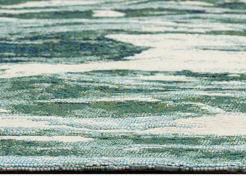 Vista 7 de Liora Manne Marina - Alfombra de área duradera de mezcla sintética tejida a máquina para interiores/exteriores - Gráfico contemporáneo océano global
