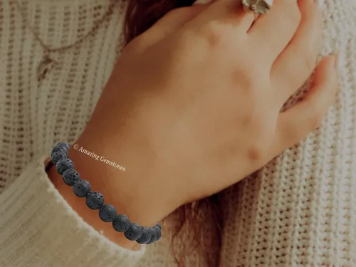 Vista 149 de Amazing Gemstone Crystal Bracelet for Women Men's Gifts - Protection Healing Crystal Bracelet - 8mm Gemstone Beaded Stretchable Bracelet Pulseras