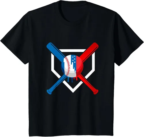Vista 44 de Ropa de béisbol - Camiseta de béisbol, Negro -, Pequeña