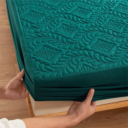 Vista 4 de Protector de colchón impermeable, transpirable, suave, para colchón de 6 a 18 pulgadas, funda de colchón lavable sin ruido para dormitorio, hotel