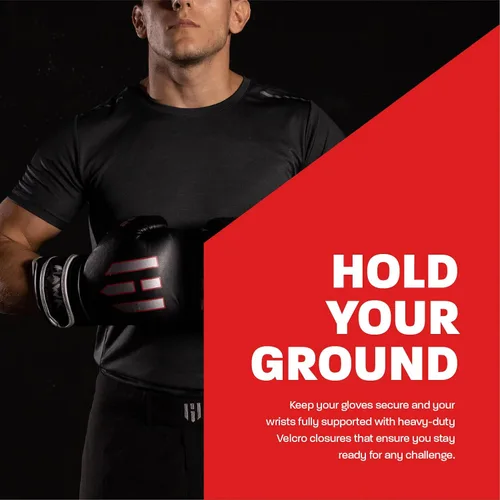 Vista 5 de Hawk Sports Guantes de boxeo para hombres y mujeres, cómodos guantes de entrenamiento de boxeo con acolchado de espuma para lanzar golpes de fuerza