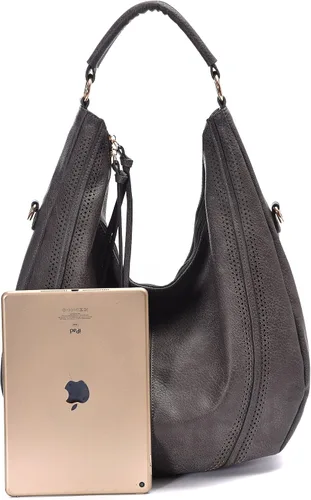 Vista 3 de Bolsos Hobo para mujer, bolsos grandes, bolsos de diseñador de piel sintética de gran tamaño, bolsos cruzados de hombro elegantes