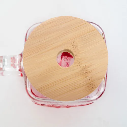 Vista 9 de DOITOOL 16 tapas para tarros de bambú con agujero para pajilla, tapas de bambú reutilizables para latas de cerveza, tarro Mason con agujero para 16