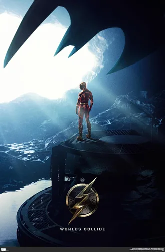 Vista 14 de Trends International DC Comics Movie The Flash - Póster de pared de una hoja, 22.4 pulgadas de largo x 14.7 pulgadas, versión enmarcada de madera