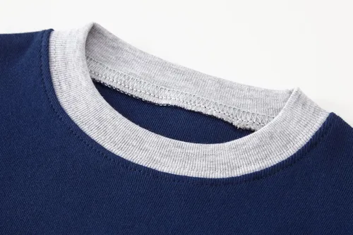 Vista 4 de Pijamas cortas de 2 piezas para niños pequeños, ropa de dormir de tiburón de tren, 100% algodón, pijamas de dinosaurio para niños pequeños, ropa