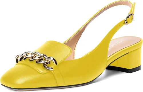 Vista 16 de MOVINSTEPS Zapatos de tacón bajo con hebilla mate para mujer, con correa ajustable, con correa ajustable, tacón bajo, 1.5 pulgadas Beige
