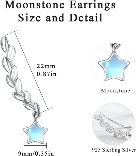 Vista 5 de Regalo para el día de San Valentín para mujeres, aretes de plata de ley 925 con animales Colibrí, pájaro, búho, herradura, fénix, ratón, abeja
