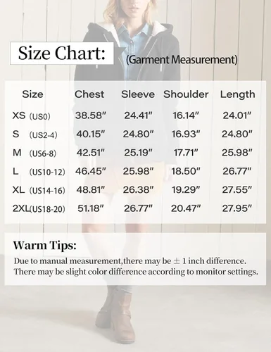 Vista 5 de Flygo Sudaderas con capucha de invierno para mujer, con cremallera, forro polar y forro de sherpa
