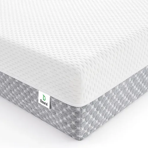 Vista 9 de Dourxi Colchón para cuna, colchón cómodo de espuma viscoelástica de doble cara, colchón de triple capa transpirable de primera calidad para bebés