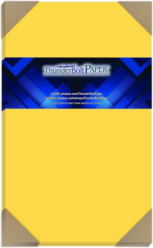 Vista 16 de 100 brillante amarillo dorado 65LB cover card de papel – 3" x 5" (3 x 5 inches) Tamaño photo card frame – 65 lb/Libra luz peso cartulina