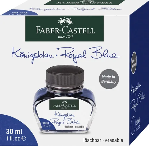 Vista 6 de Faber-Castell 149839 Botella de tinta lavable 1.0 fl oz azul rey Real