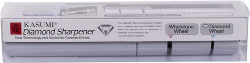 Vista 2 de Sumikama Kasumi 33001 - Afilador de diamantes, plateado, afilado en bruto, afilador de acabado, fabricado en Japón, ciudad de Seki, prefectura