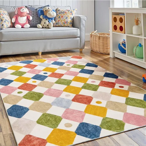 Vista 56 de jinchan Alfombra a rayas de 2 x 3 para entrada, alfombra de cocina, tapete pequeño, antideslizante, ligero, de bajo perfil, decoración para entrada