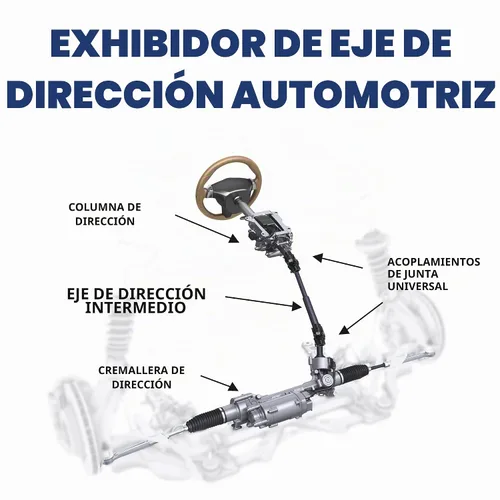 Vista 6 de 11/16 "36 Spline X 3/4" DD Eje de dirección Universal Acoplamiento de junta universal Negro Solo U Joint