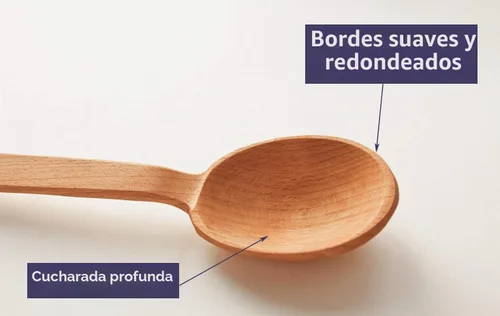 Vista 3 de ECOSALL Cuchara de madera grande resistente de 18 pulgadas, cuchara de cocina de mango largo con una cuchara. Cuchara grande antiadherente