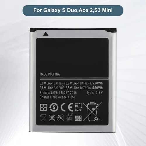 Vista 3 de Batería de repuesto EB425161LU compatible con Samsung Galaxy S Duo, Ace 2, S3 Mini Series con herramientas