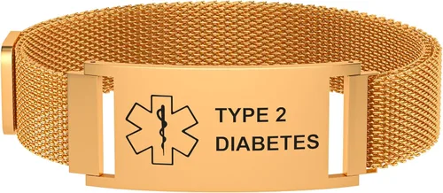 Vista 18 de Pulsera de alerta médica para mujeres y hombres, pulsera ajustable con identificación de alerta médica para epilepsia diabética D.N.R marcapasos