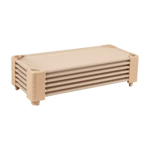 Vista 14 de ECR4Kids Catre Infantil Apilable, Listo para Ensamblar, Tamaño Estándar, Mobiliario de Aula, Verde, Paquete de 6 Breathable mesh, GREENGUARD Gold