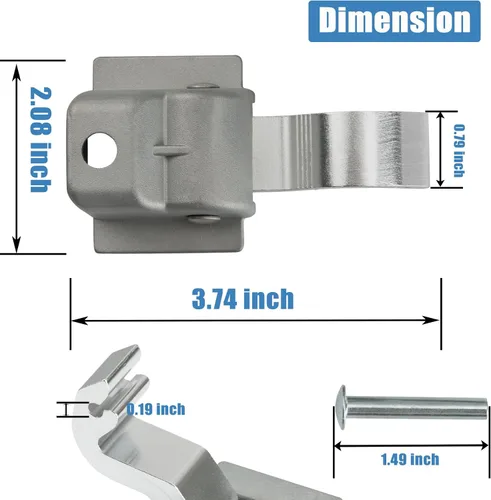Vista 2 de Piezas de repuesto para toldo de autocaravana Dometic A&E 9000 8500,830463P RV Toldo Rafter Rivet Slider Asm - 2