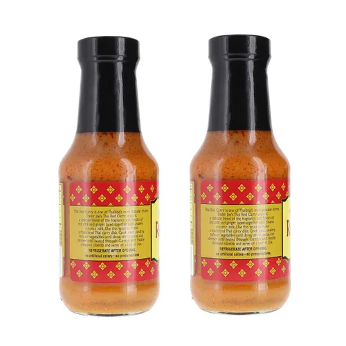 Vista 3 de Trader Joe's - Paquete de salsa de curry rojo tailandés (paquete de 2)
