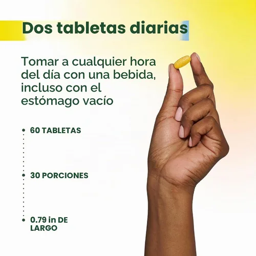 Vista 8 de Suplemente dietético MegaFood Turmeric Strength para todo el cuerpo, hfs-koi-zk-a8980, 60, 1