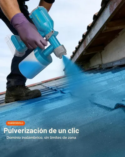 Vista 6 de Tilswall Cordless Paint Sprayer Dreamer400, Fits Dewalt 20V (No Battery)