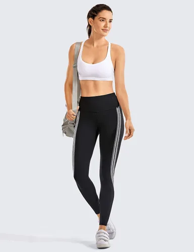 Vista 2 de CRZ YOGA - Sujetadores deportivos con tirantes delgados para mujer, brasier de yoga con relleno, sin varillas, espalda cruzada sexy, lindo
