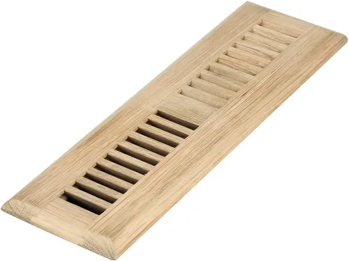 Vista 9 de Homewell Registro de piso de madera de roble rojo, cubierta de ventilación, 2 x 10 pulgadas, sin terminar