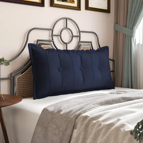 Vista 25 de VERCART Almohada grande para cabecero, almohada de sofá cama, almohada de lectura, almohada de cabecera de cama, almohada de apoyo