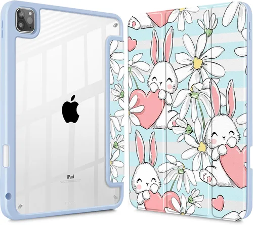 Vista 27 de May Chen Funda para iPad Pro de 11 pulgadas M2 de 4ª generación 2022, iPad Pro 11 de 3ª/2ª/1ª generación, Funda con cubierta trasera transparente a