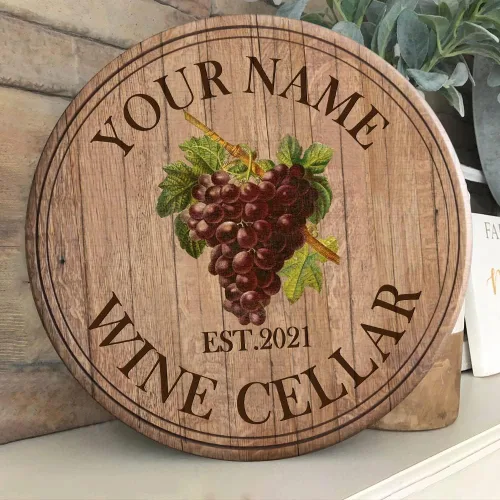 Vista 7 de Artsy Woodsy Letrero de madera de bodega personalizado (no tallado real), accesorios de placa artística de pared, regalos personalizados