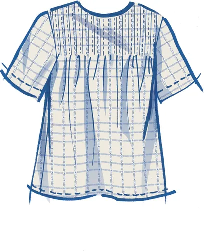 Vista 7 de McCall's Kit de patrones de costura Misses' Tops, código de diseño M8325, tallas LRG-XLG-XXL