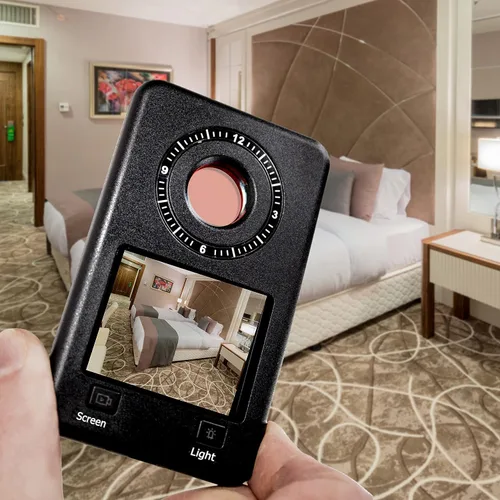 Vista 5 de Mic-Lock Camera Finder Pro - Detector de cámara oculta antiespía con infrarrojos (IR) - Asegura tu espacio (negro)