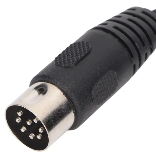Vista 4 de Cable MIDI DIN de 8 pines a 0.138 in, enchufe macho DIN de 8 pines a macho de 0.138 in, transmisión estable profesional de 9.8 pies, flexible Plug