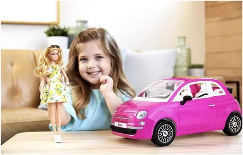 Vista 6 de Barbie Fiat 500 Muñeca y vehículo