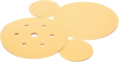 Vista 5 de 3M 182 Hookit - 236U Oro 6 pulgadas, P1C, disco de película antipolvo., 6, Dorado