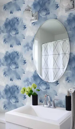 Vista 7 de NextWall Papel tapiz de acuarela con diseño de girasol