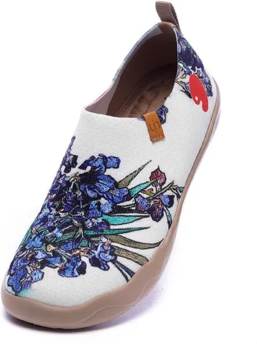 Vista 18 de UIN Mocasines casuales para mujer, de viaje, pintados, para caminar, ligeros, cómodos, de lona, tenis de moda