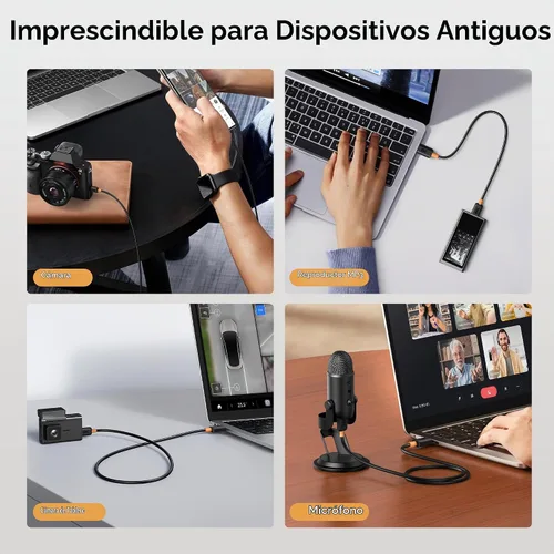 Vista 5 de Cable Matters Cable mini USB a USB C, 6.6 pies, negro