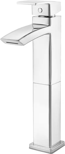 Vista 4 de Pfister LG40DF1K Kenzo - Grifo de baño con recipiente de control único, níquel cepillado