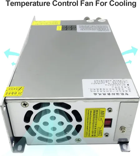 Vista 4 de Voltaje de salida ajustable de 1000 W y fuente de alimentación de conmutación de corriente CC Convertidor CV AC 110V-220V a DC 0-24V 40A