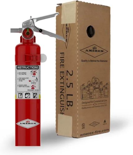 Vista 2 de Amerex ABC, extintor químico seco - B417T - 2.5 libras